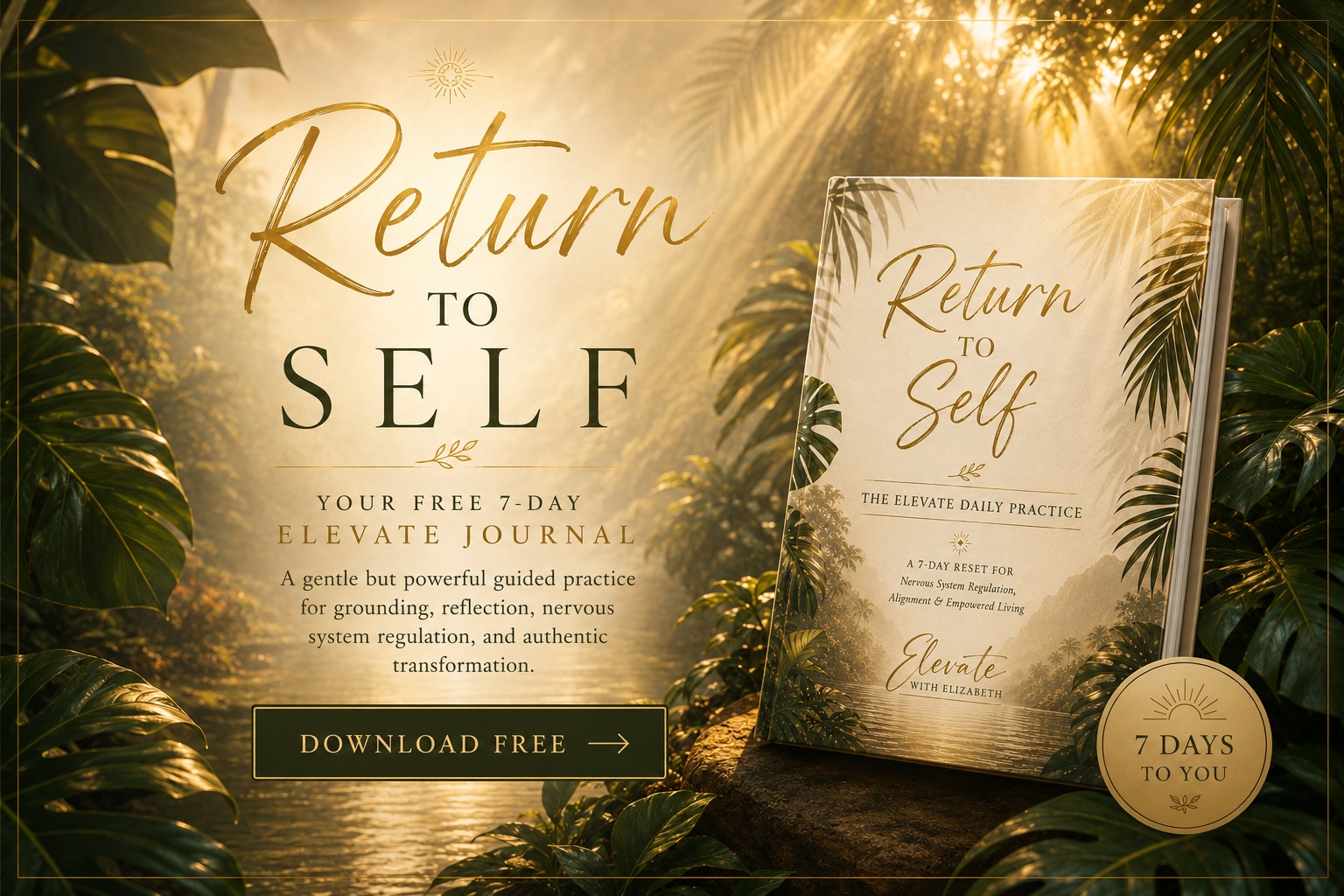 Return to Self — 7-Day Elevate Journal